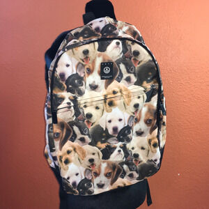 NEFF Multi Dog Puppy Daily Backpack School Travel Bag All Over Print Cute Unisex